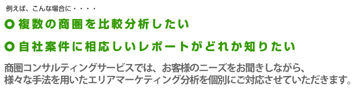 商圏コンサルティングサービスイメージ